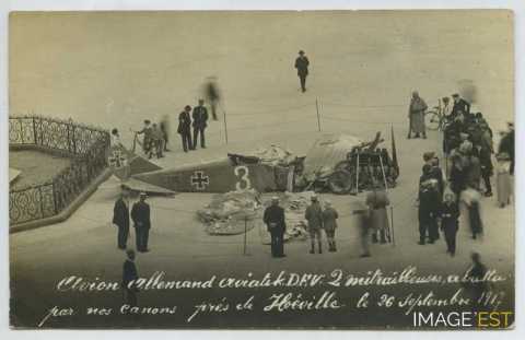Avion allemand détruit (Nancy)